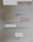 Récépissé de dépôt de la demande d'obtention du certificat d'imposition